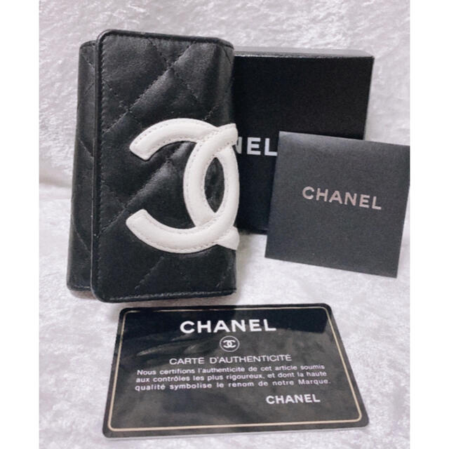 超美品】CHANEL カンボンライン 6連 キーケース ファッション小物 超美品】CHANEL カンボンライン 6連 キーケース ファッション小物