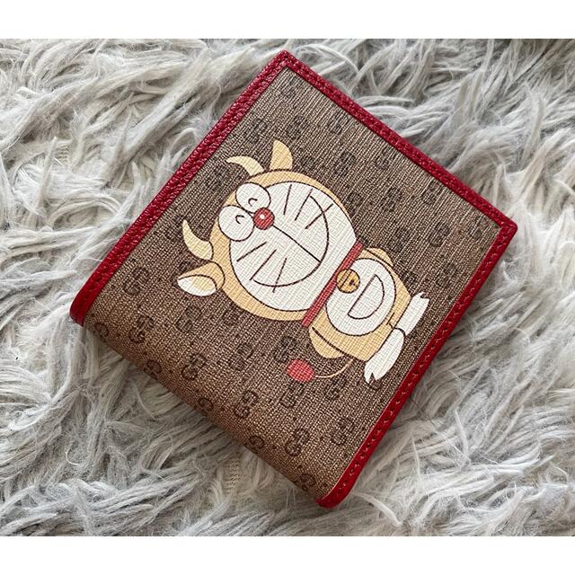 Gucci グッチ マイクログッチ 二つ折り財布 ドラえもん 牛 金運アップ