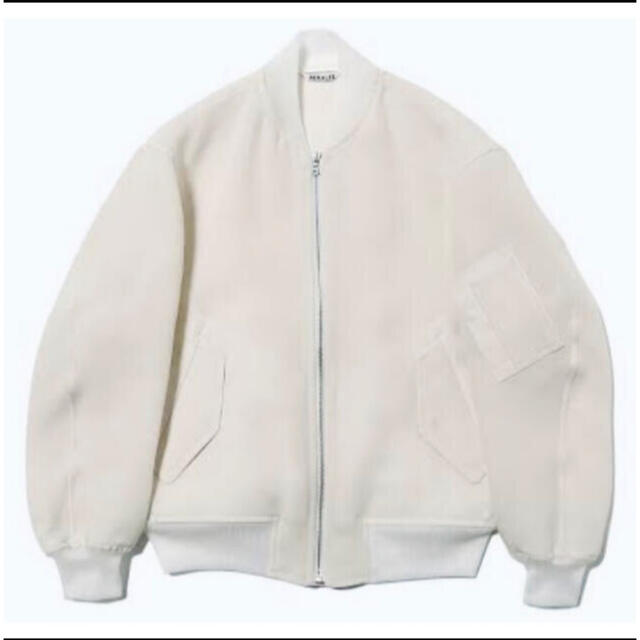 ソフトパープル auralee / silk triple cloth zip blouson - 通販