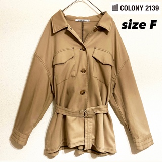 COLONY 2139 ウエストベルト付きシャツ ライトアウター FREE(シャツ/ブラウス(長袖/七分))