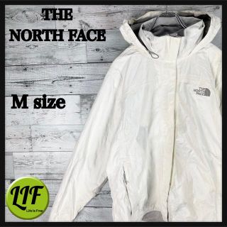 ザノースフェイス(THE NORTH FACE)の【希少‼︎】ノースフェイス 刺繍 ハイベント マウンテンパーカー ホワイト(マウンテンパーカー)