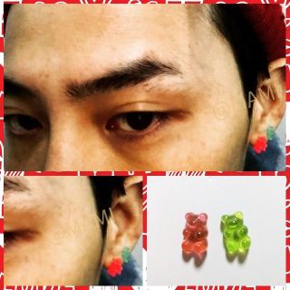 ビッグバン(BIGBANG)の♥HARIBO くまさんピアス💚BIGBANG G-DRAGON ジヨン(ピアス)