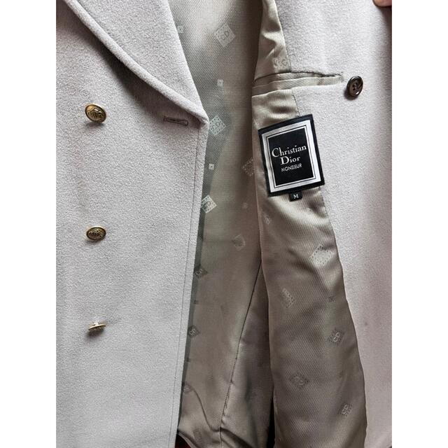 レザーとの切替がかっこいいです【vintage】Christian Dior MONSIEUR Pコート