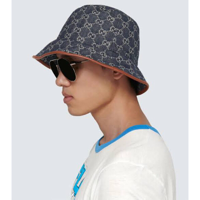 59%OFF!】 GUCCI GGバケットハット デニム ブルー グッチ asakusa.sub.jp