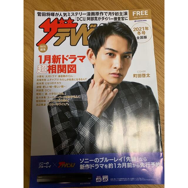 劇団EXILE(ゲキダンエグザイル)のザテレビジョン　町田啓太　非売品 エンタメ/ホビーの雑誌(アート/エンタメ/ホビー)の商品写真