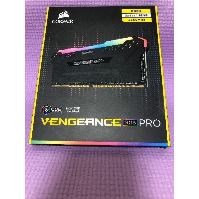 【新品】メモリ DDR4 16GB corsair vengeance RGBPCパーツ