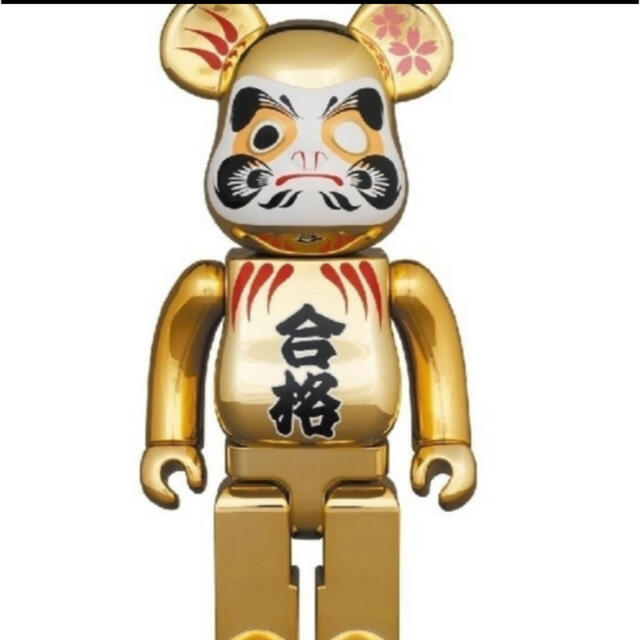 即発送　BE@RBRICK 達磨 合格 金メッキ 弐 400%