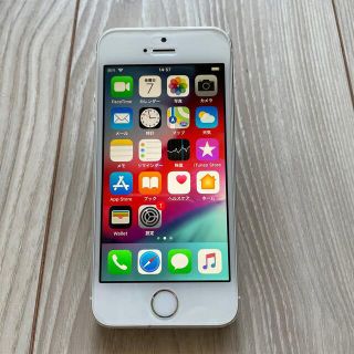 アップル(Apple)のiPhone 5s 16G  シルバー　ワイモバイル　SIMロック　ケーブル付き(スマートフォン本体)