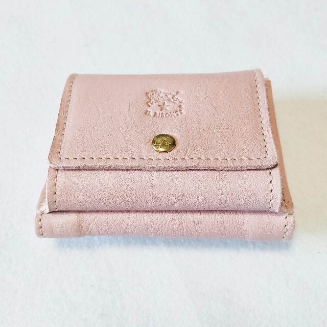 【新品】イルビゾンテ コンパクト 軽量 三つ折り財布 ダスティピンク