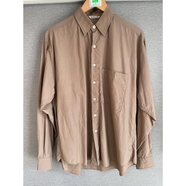 1LDK SELECT(ワンエルディーケーセレクト)のオーラリー 19ss WASHED FINX TWILL BIG SHIRTS メンズのトップス(シャツ)の商品写真