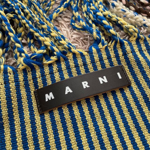 marni market ニット　ボーダー　ハンモックバッグ