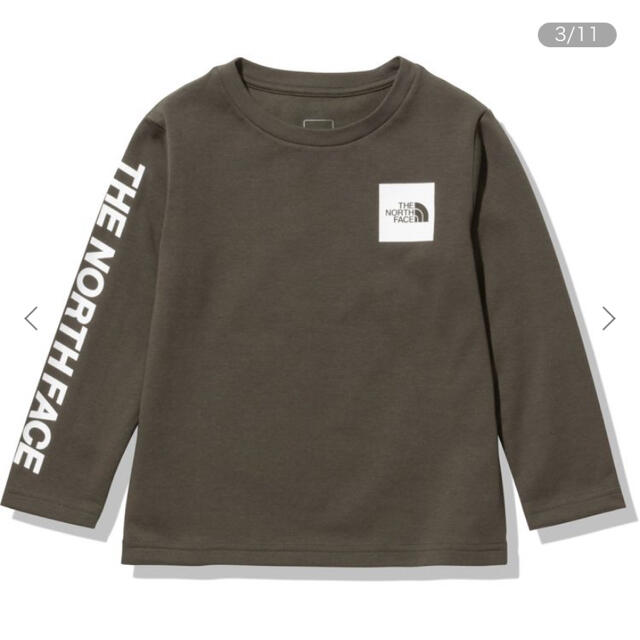 THE NORTH FACE(ザノースフェイス)の新品 ノースフェイス ロンT キッズ/ベビー/マタニティのキッズ服男の子用(90cm~)(Tシャツ/カットソー)の商品写真