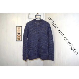 ジョンブル(JOHNBULL)のモヘアカーディガン mohair ビンテージ ニット セーター グランジ 古着(カーディガン)