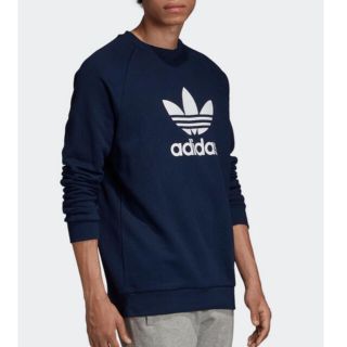 アディダス(adidas)の新品 アディダス ネイビー スウェットＬ(スウェット)