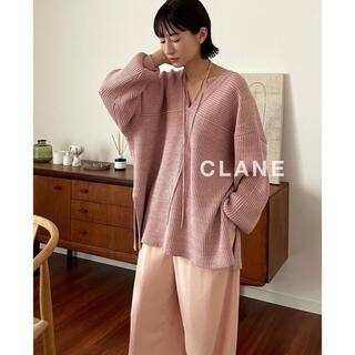 完売・CLANE／MIX COLOR STRING WIDE KNIT TOPS(ニット/セーター)