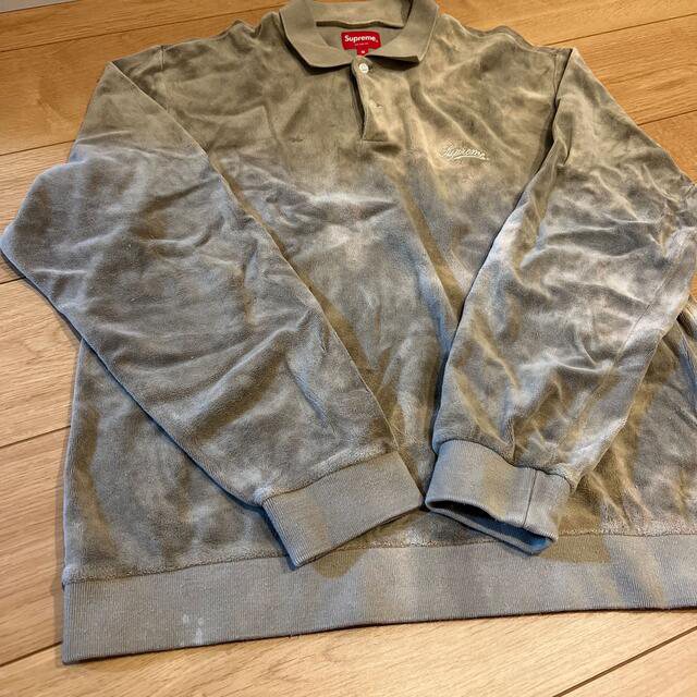 Supreme(シュプリーム)のTAA様supreme bleached velour polo L/S  メンズのトップス(ポロシャツ)の商品写真