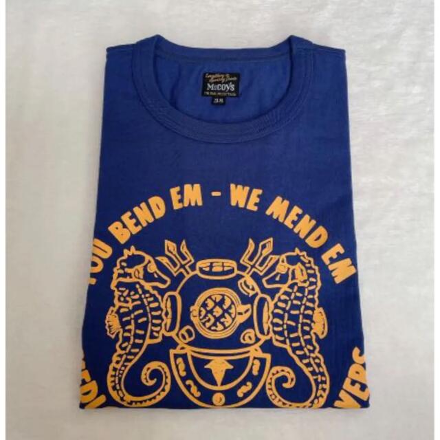 THE REAL McCOY'S(ザリアルマッコイズ)のリアルマッコイズ  ミリタリー  Tシャツ  ネイビー　38 メンズのトップス(Tシャツ/カットソー(半袖/袖なし))の商品写真