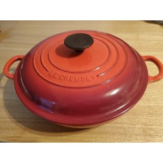 ルクルーゼ(LE CREUSET)のル・クルーゼ  キャセロール 26cm チェリーレッド(鍋/フライパン)