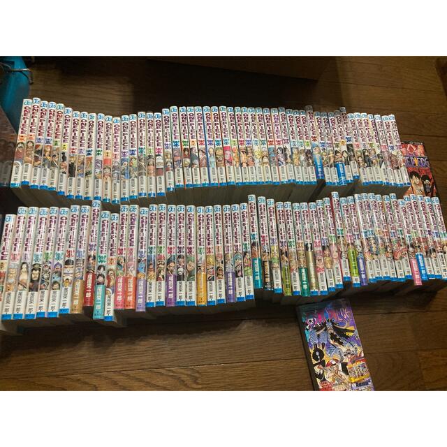 ワンピース　全巻　101まで　ONE PIECE 値札レンタルおちなし全巻セット