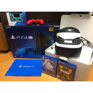 PlayStation4 - ps4 pro ジェットブラック1TB & PSVRの通販 by