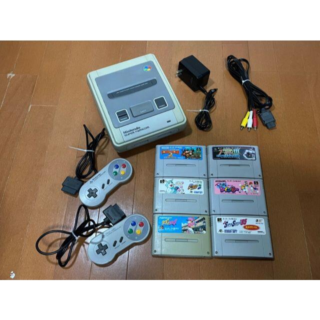 スーパーファミコン - スーパーファミコン本体+カセット6本セットの
