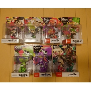 ニンテンドウ(任天堂)のamiibo スプラトゥーン7点8体セット 未開封新品(ゲームキャラクター)