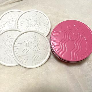 スターバックスコーヒー(Starbucks Coffee)のスターバックス☆新品未使用！桜コースター４枚セット(テーブル用品)