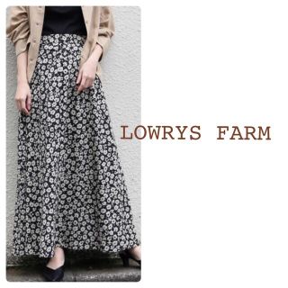 ローリーズファーム(LOWRYS FARM)の【LOWRYS FARM】ハナクルミボタンAラインスカート/ Black(ロングスカート)