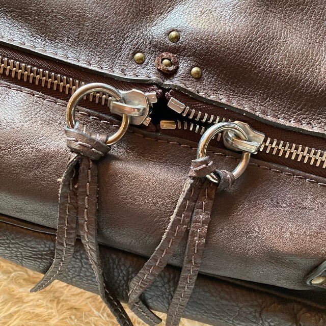 希少【Chloe】クロエ ハンドバッグ オールレザー ブラウン