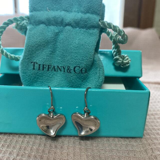 【Tiffany&Co.】ティファニー フルハートピアス シルバー | フリマアプリ ラクマ