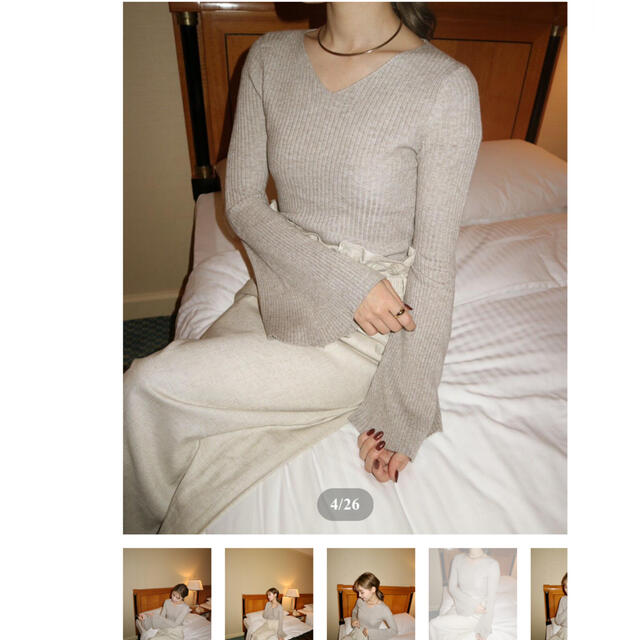TODAYFUL(トゥデイフル)のAcka preppie flare rib knit  レディースのトップス(ニット/セーター)の商品写真