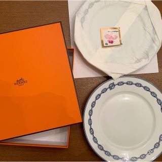 エルメス(Hermes)のエルメス　HERMES シェーヌダンクル　プレート 2枚組(食器)