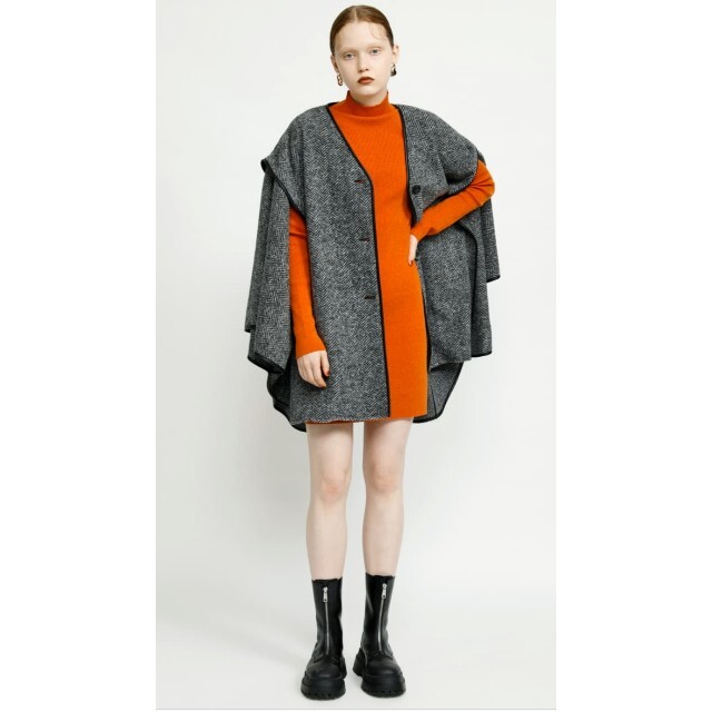 専用出品　WOOL BLEND PONCHO ポンチョ コート  SLY