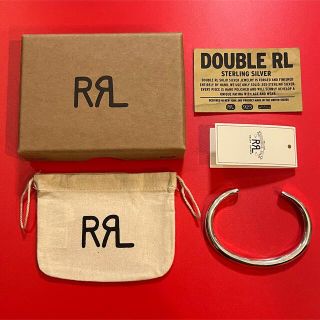 ダブルアールエル(RRL)の希少★RRL ハンマード シルバー バングル ブレスレット ラルフローレン(バングル/リストバンド)