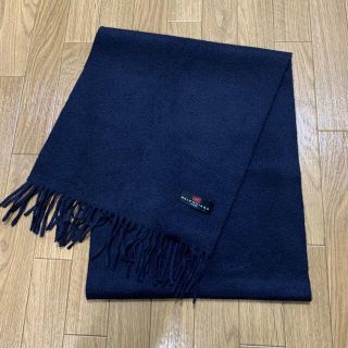 バレンシアガ(Balenciaga)の値下げ！バレンシアガ　ウール マフラー ストール ネイビー　(マフラー/ショール)