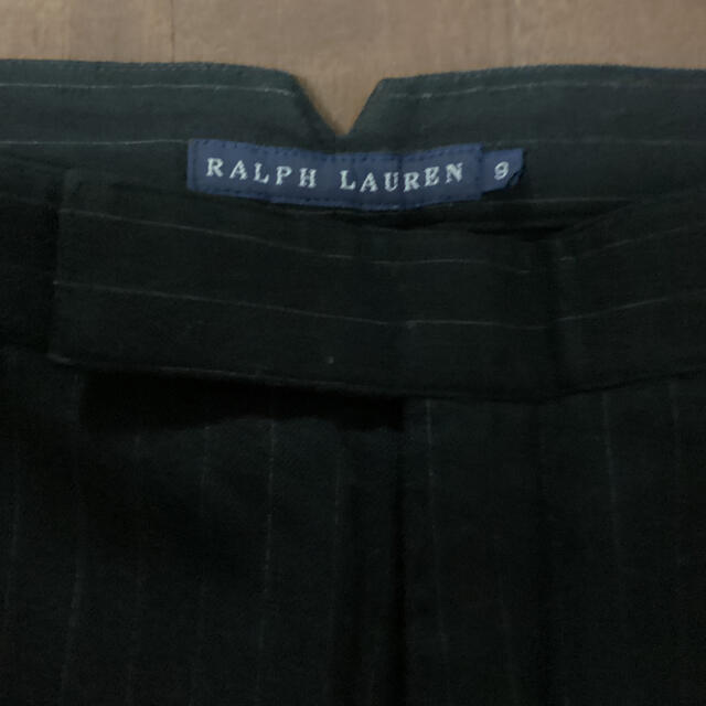 Ralph Lauren(ラルフローレン)の【ラルフローレン】  ストライプ　黒パンツ レディースのパンツ(その他)の商品写真