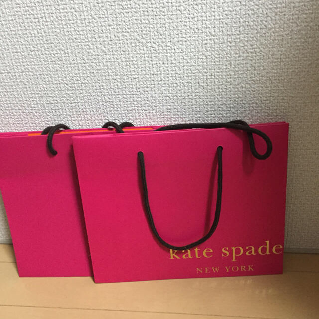 kate spade new york(ケイトスペードニューヨーク)のKate Spade ショップ袋2枚セット レディースのバッグ(ショップ袋)の商品写真