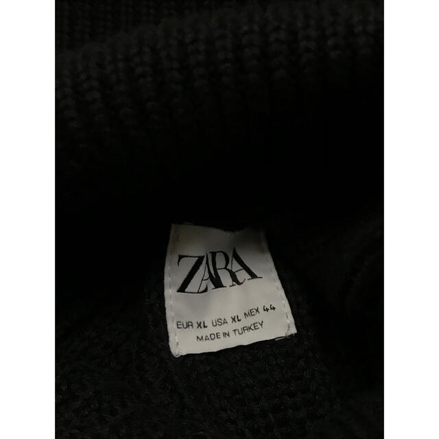 ZARA(ザラ)のZARA ザラ ローゲージ コットン タートル ニット ワンピース ブラック レディースのトップス(ニット/セーター)の商品写真