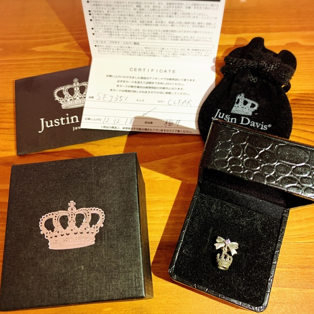 ピアス(片耳用)justin davis ジャスティンデイビス　ピアス　petit fadeit