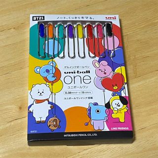 ミツビシエンピツ(三菱鉛筆)の新品未開封　BT21 ユニボールワン　全色セット(アイドルグッズ)