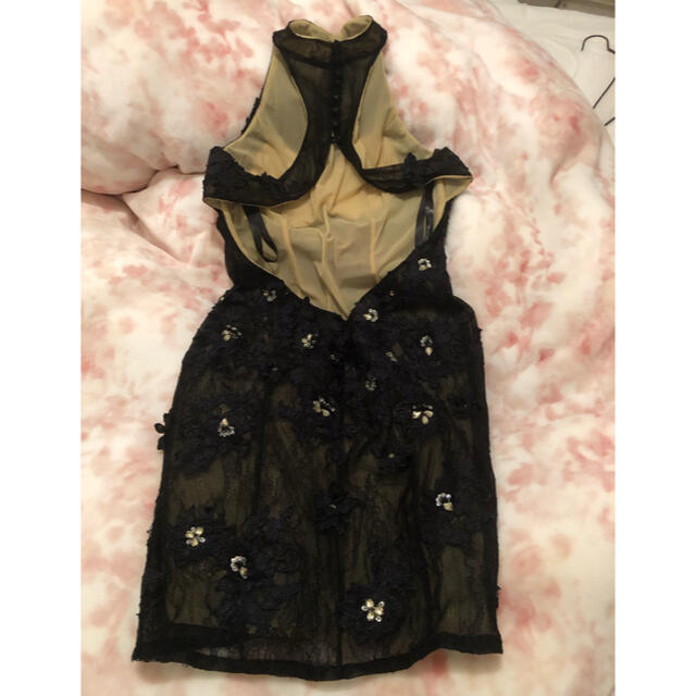 黒小花ラインストーン付き♡レースワンピース レディースのフォーマル/ドレス(ナイトドレス)の商品写真