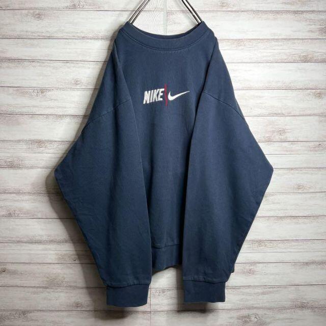 でございま】 NIKE - ナイキ ✈︎刺繍ロゴ ゆるだぼ 裏起毛 トレーナー