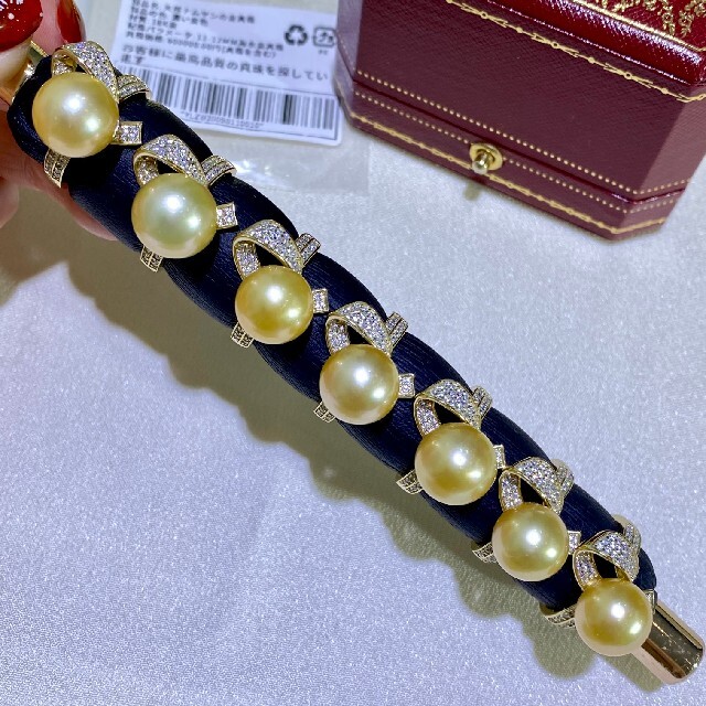 【高級】天然南洋真珠　一粒リング11-12mm　s925 レディースのアクセサリー(リング(指輪))の商品写真