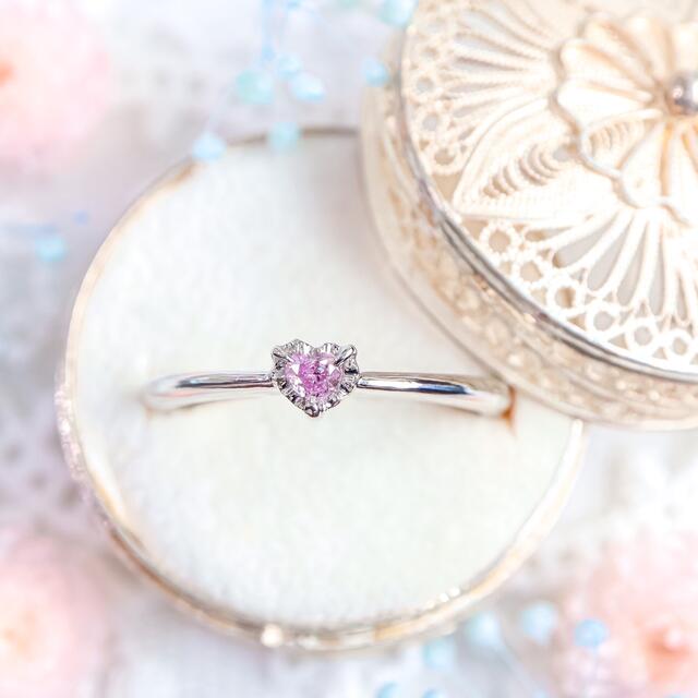新着商品 天然ピンクダイヤモンド0.087ct プラチナリング リング(指輪
