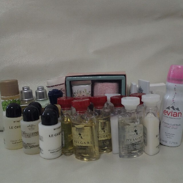 ホテルアメニティセット(BVLGARI、BYREDO、L'OCCITANE含む)