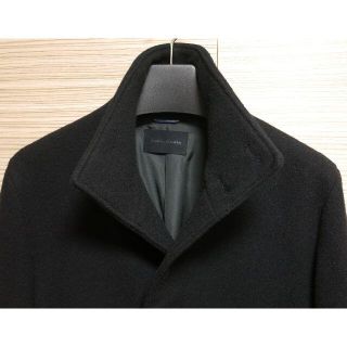 ジュンハシモト美品■4■STAND COLLAR COAT黒1011920015