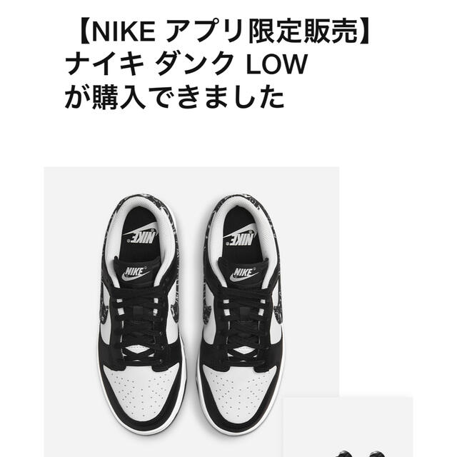 NIKE(ナイキ)のNike WMNS Dunk Low ペイズリー パックBlack/White メンズの靴/シューズ(スニーカー)の商品写真