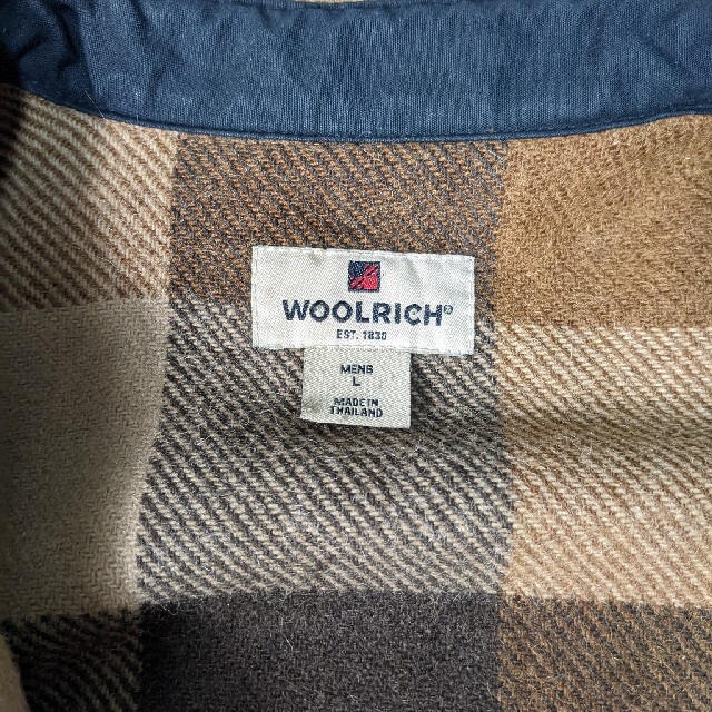 WOOLRICH(ウールリッチ)のWOOLRICHウールリッチ ハンティングジャケット ブラウンチェック L メンズのジャケット/アウター(ブルゾン)の商品写真