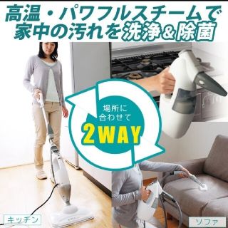 アイリスオーヤマ(アイリスオーヤマ)の2WAYスチームクリーナー STP-202W(掃除機)