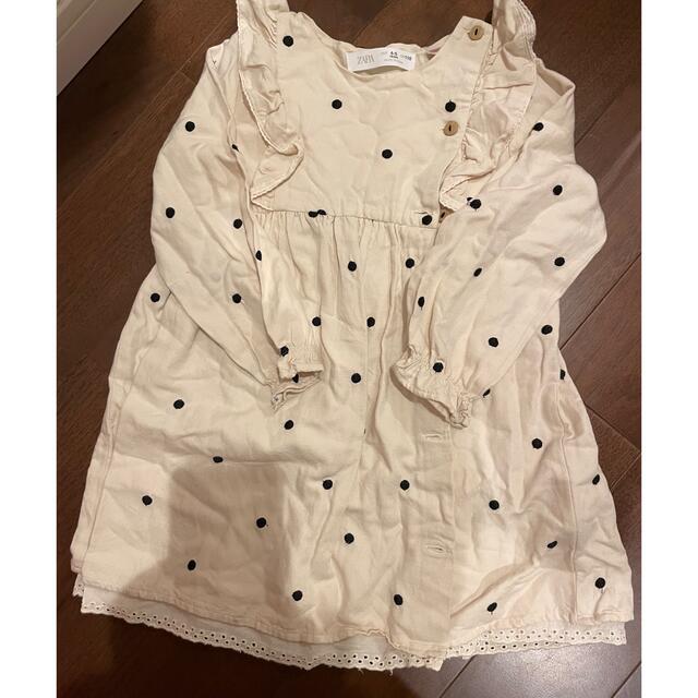 ZARA KIDS(ザラキッズ)のザラ　ザラベビー　zara ザラキッズ　ドット　ワンピース　チュニック キッズ/ベビー/マタニティのキッズ服女の子用(90cm~)(ワンピース)の商品写真